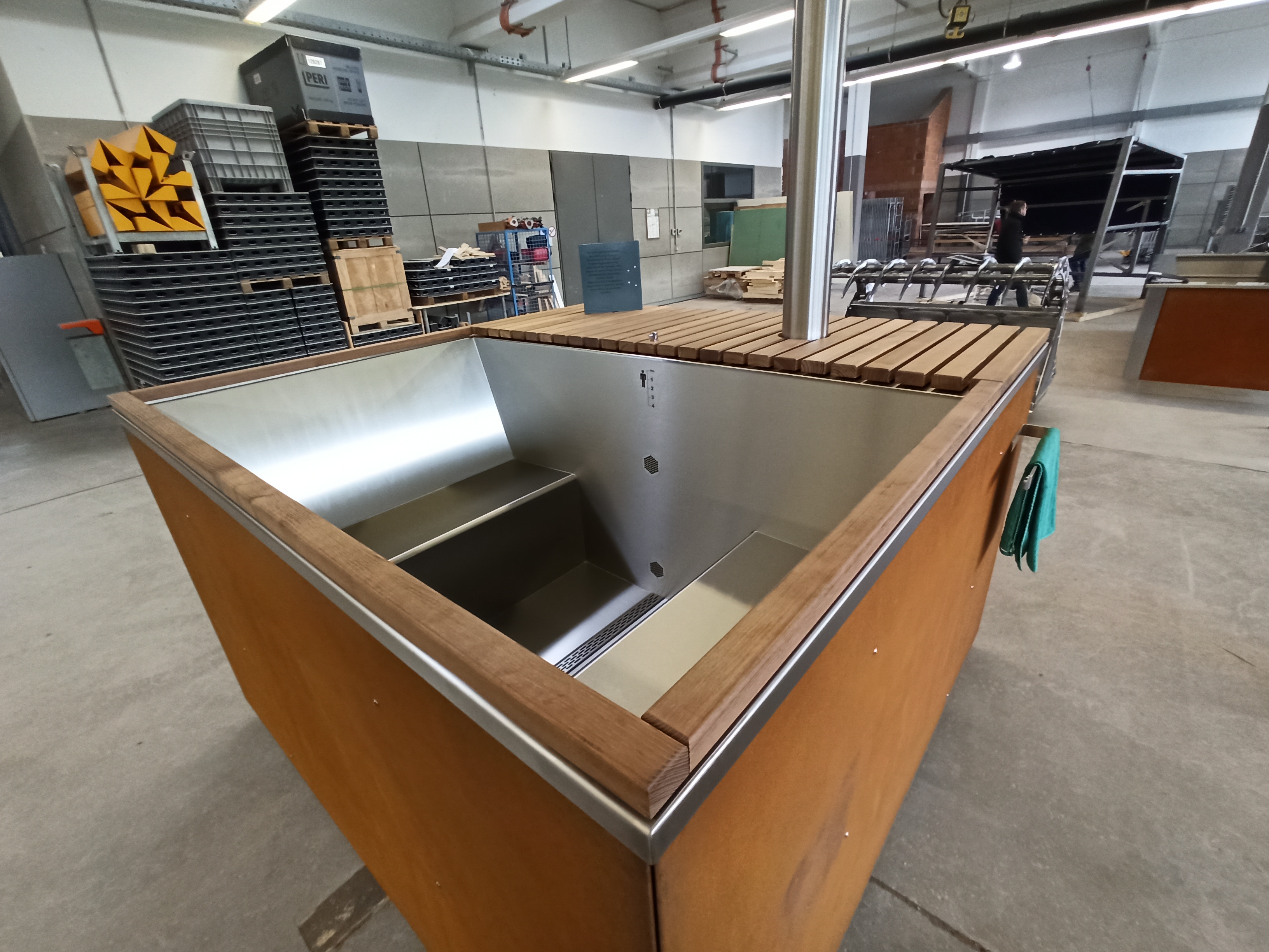Edelstahl Hottub